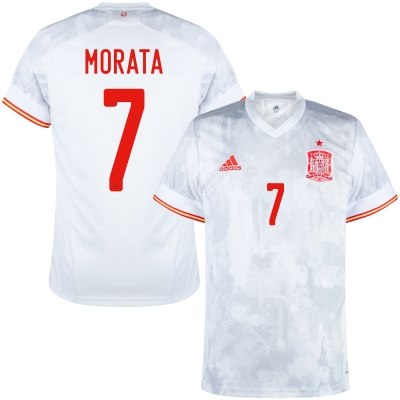 Pittig Oriënteren Prooi Spanje Shirt Uit 2021 2022 Morata 7 | Sportfit